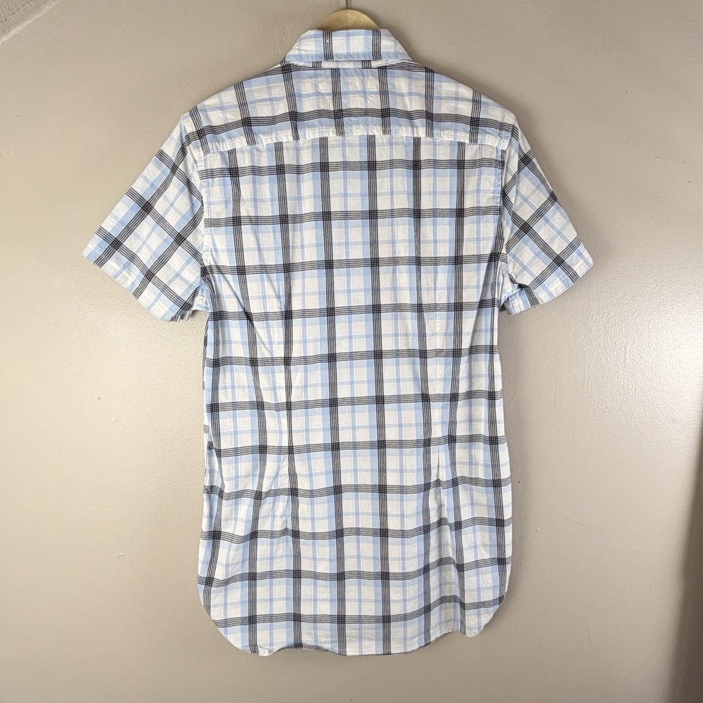 Tommy Hilfiger Men Short Sleeve Button Up M Preppy Coastal Dadcore Casual Sh - Picture 6 of 7